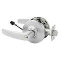 Sargent Electrified Cylindrical Lock, Fail Safe, 24V, GB Design, RX Switch, Satin Chrome RX28-10G70-24V GB 26D